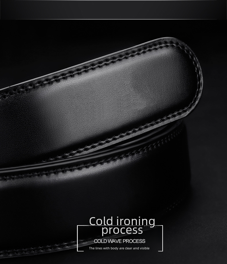 Cintura da uomo nuova 2024 con vera pelle e fibbia automatica in pelle di mucca per uomo casual business stile cintura coreana_voghion.com