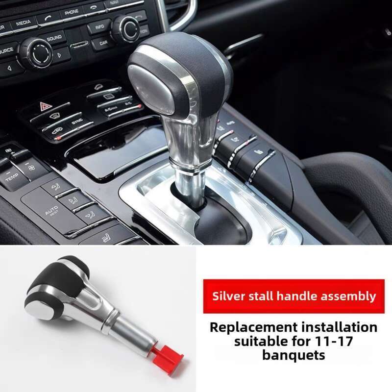 Suitable For Porsche Airplane Cayenne Large Wave Stick 15 Carbon Fiber Black Lever Gear Shift Head Accessory_voghion.com