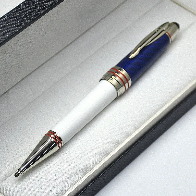 Grousshandel Héichqualitativ John F. Kennedy Schwaarz Kuelefaser Rollerball Kugelschreiwer Füllfedern Schreifbüro Schoulmaterial mat JFK Seriennummer_voghion.com
