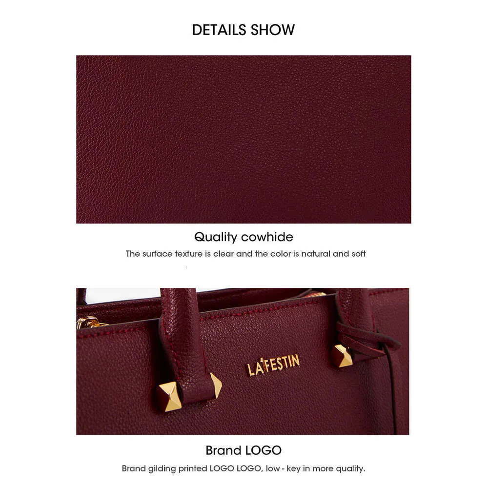 LA FESTIN Nya läderväskor för kvinnor, multifunktionella och mångsidiga, moderiktiga axelväskor, crossbody-designerväskor_voghion.com