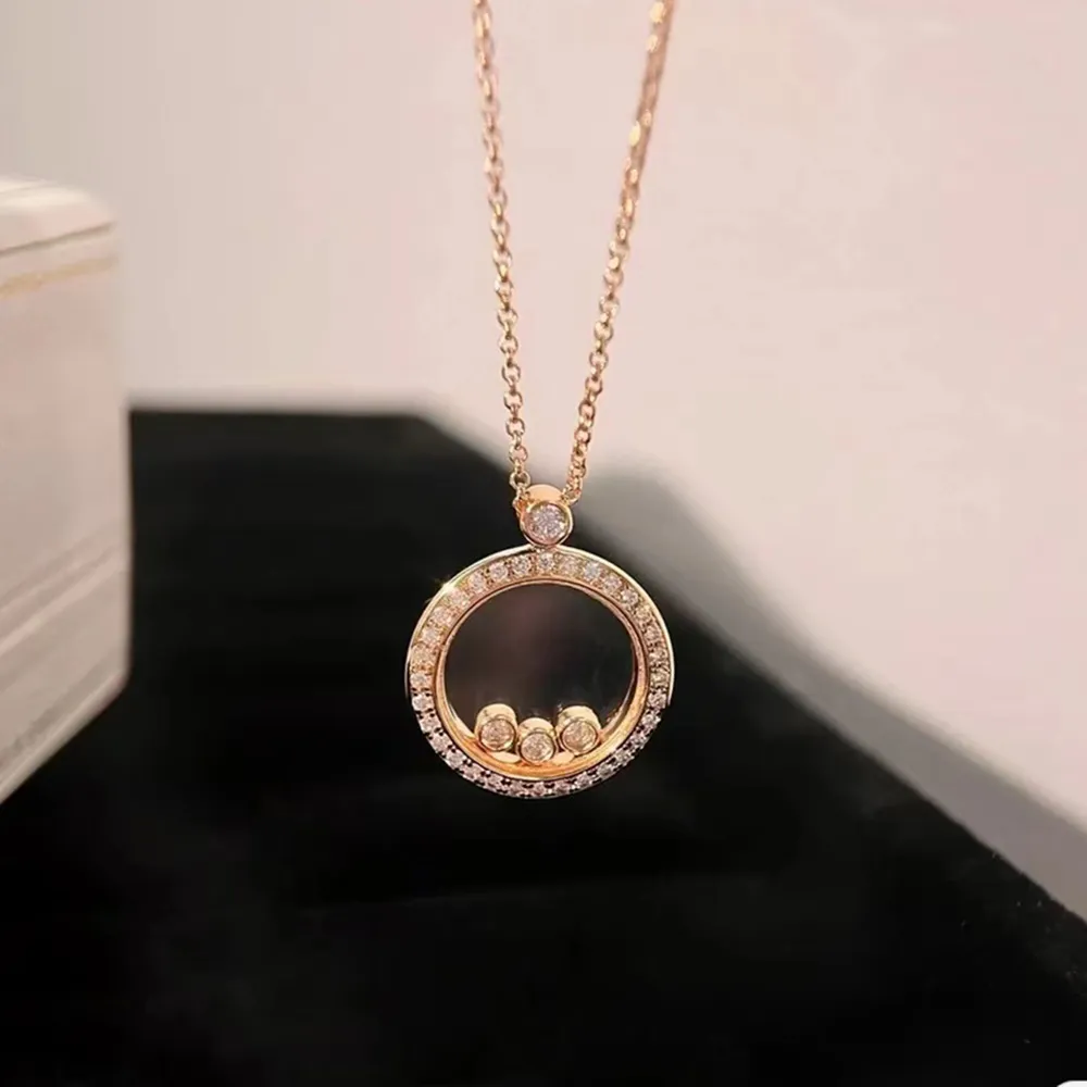 Anhänger Halsketten Austyn Mode Romantische Runde Transparente Glashalskette Frauen Eine Zirkon Aktivität Perlen Hochzeit_voghion.com