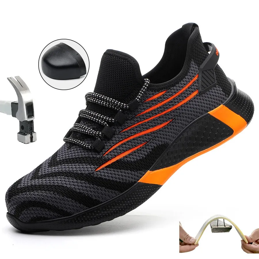 Chaussures de sécurité légères et anti-perforation pour homme, idéales pour le travail et le sport, non destructibles, 250402_voghion.com