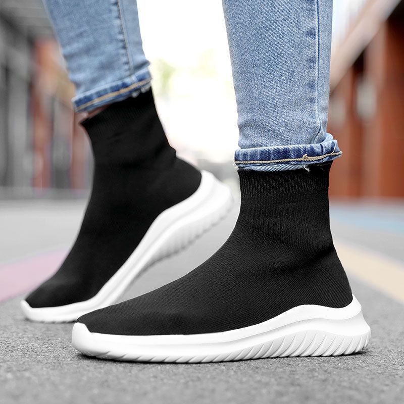 Calzini leggeri in maglia di grandi dimensioni per coppie, scarpe sportive in rete traspirante, alla moda e alla moda per uomo e donna_voghion.com