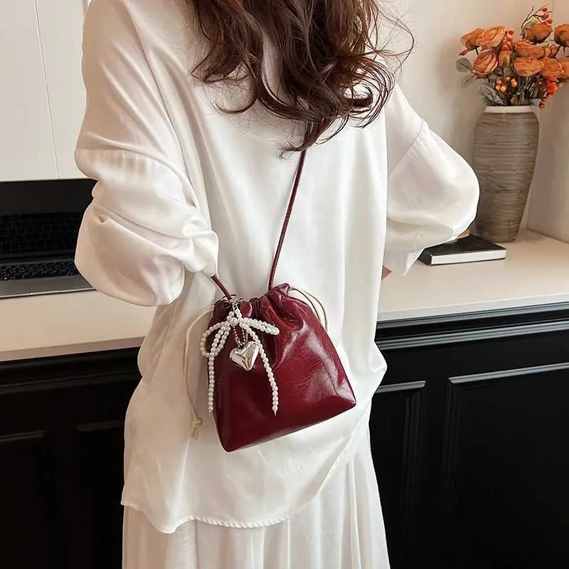 Sac à main bandoulière femme drawstring en similicuir élégant_voghion.com