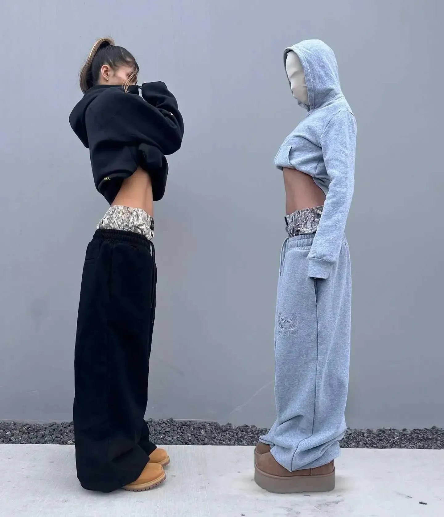 Y2K Pants Vintage Haruku Dubbel Geborduurde Taille Joggingbroek Heren Dames Hip Hop Casual Hoge Taille Wijde Pijpen Broek_voghion.com