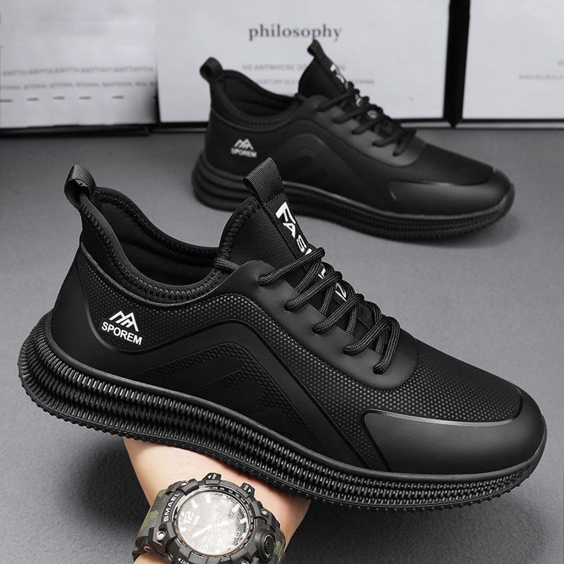 [Preferred] 8109 New Comfortable Breathable Flying Mesh Soft Sole High Quality Trendy Men's Shoes_voghion.com