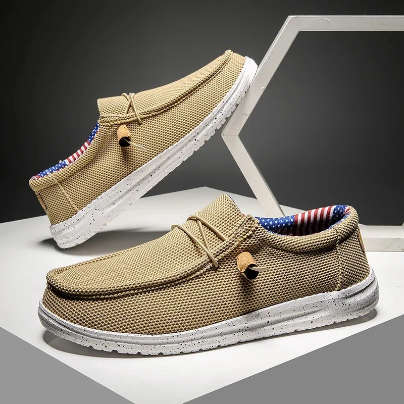 Herren Freizeitschuhe Aus Canvas, Bequeme Slipper Für Den Sommer_voghion.com