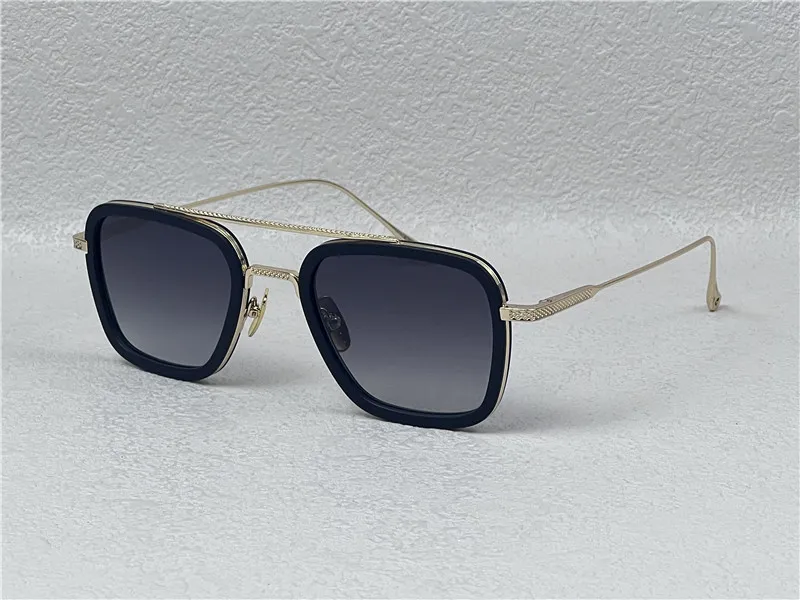 fashion Design Man Sunglasses 006 Square Frames Vintage Style Uv 400 Protective Outdoor Eyewear With Case_voghion.com