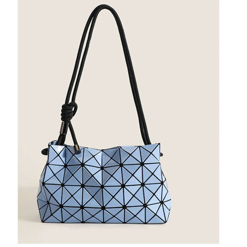 Borsa a tracolla Tofu Geometric CheckHandbag Borsa da donna multifunzionale_voghion.com