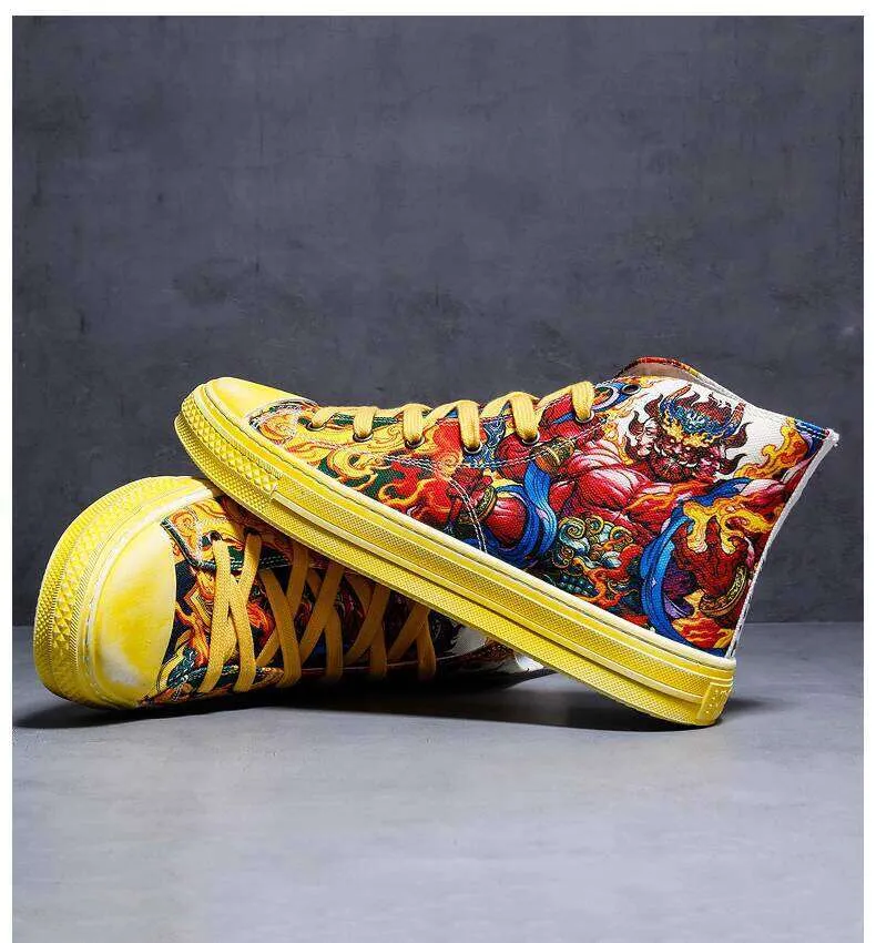 Jifffly Vulcan Herrenschuhe im koreanischen Stil, Nischen-Tanzschuhe, chinesische Herrenschuhe, Streetstyle, Hip-Hop, nationaler Trend_voghion.com