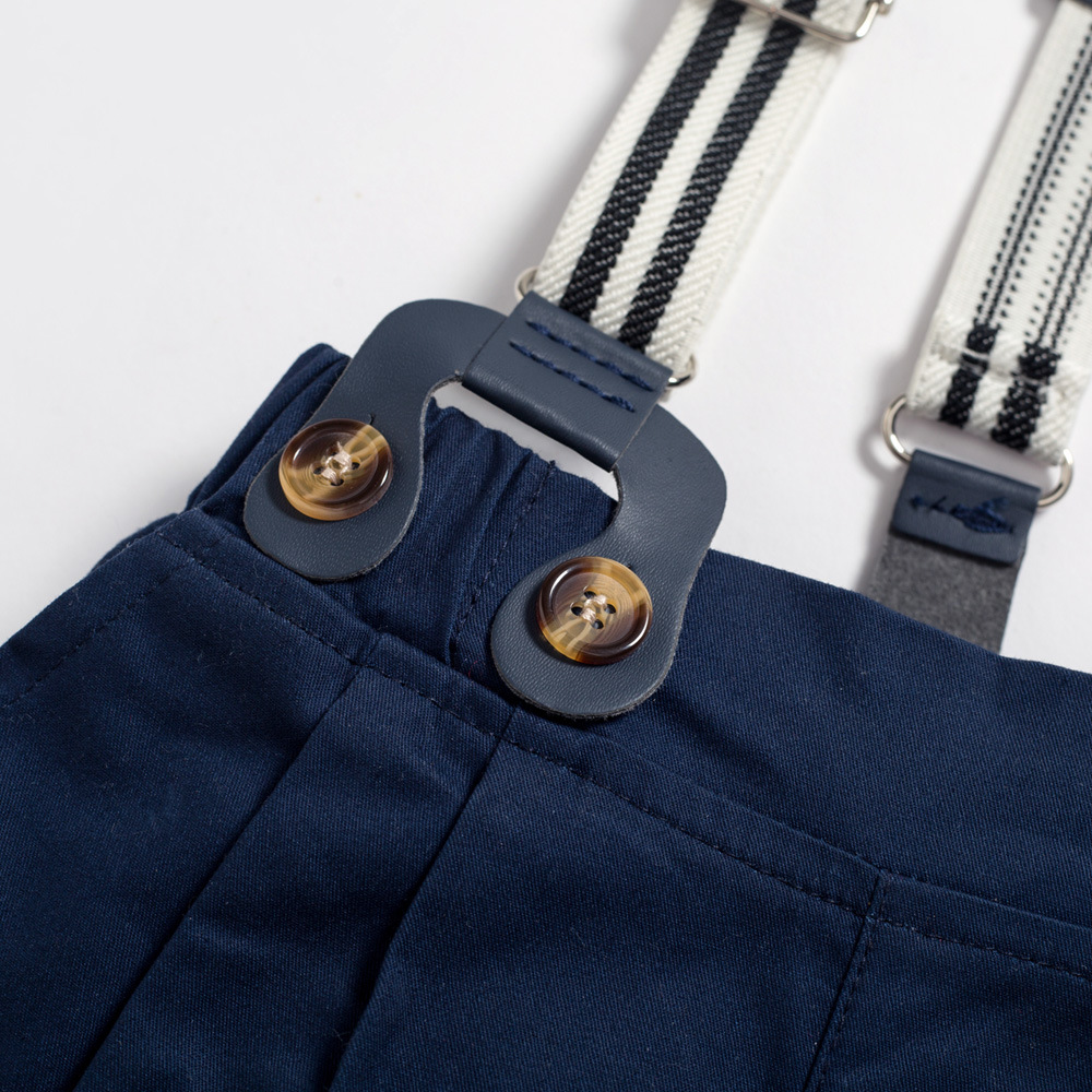 Mother&Kids Gentleman suit per neonati maschi Baby creep suit papillon bretelle set quattro pezzi_voghion.com