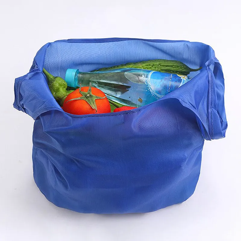 Portable Folding Shopping Large Bags Thick Foldable Waterproof Ripstop Handbag Grocery Tote Bag_voghion.com