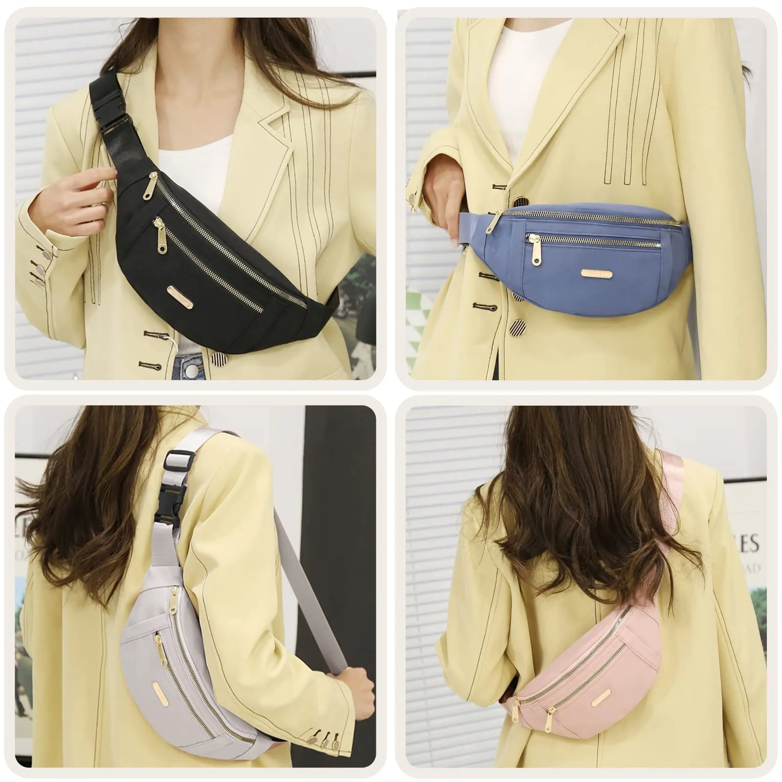 Fanny Damen Herren Gürtel Mode Hüfttaschen Leichte Umhängetaschen Bauchtasche Zum Laufen Wandern Reisen Workout_voghion.com