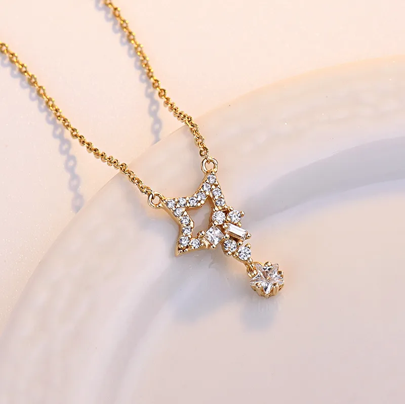 Collana con ciondolo a stella flash collana donna estate_voghion.com