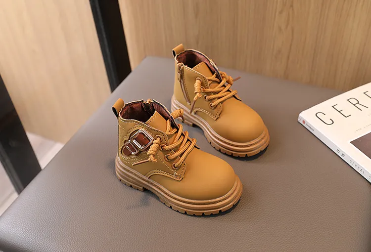 Toddler Kids Autumn Winter New Child Shoes Littlesprouts Girls Baby Brown Boys Casual Soft Soled Short Boots Sizes 21 -_voghion.com