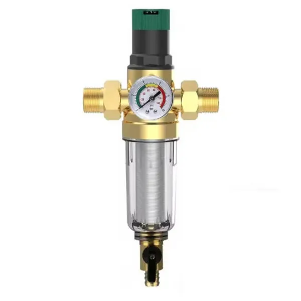 Réducteur de pression d'eau 3/4 pouce DN20 avec manomètre et filtre_voghion.com