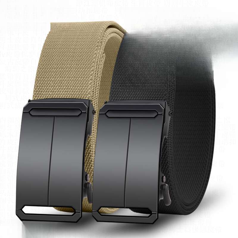 Men's High Elastic Nylon Automatic Buckle Tactical Belt Men's High Elastic Automatic Buckle Tactical Belt_voghion.com