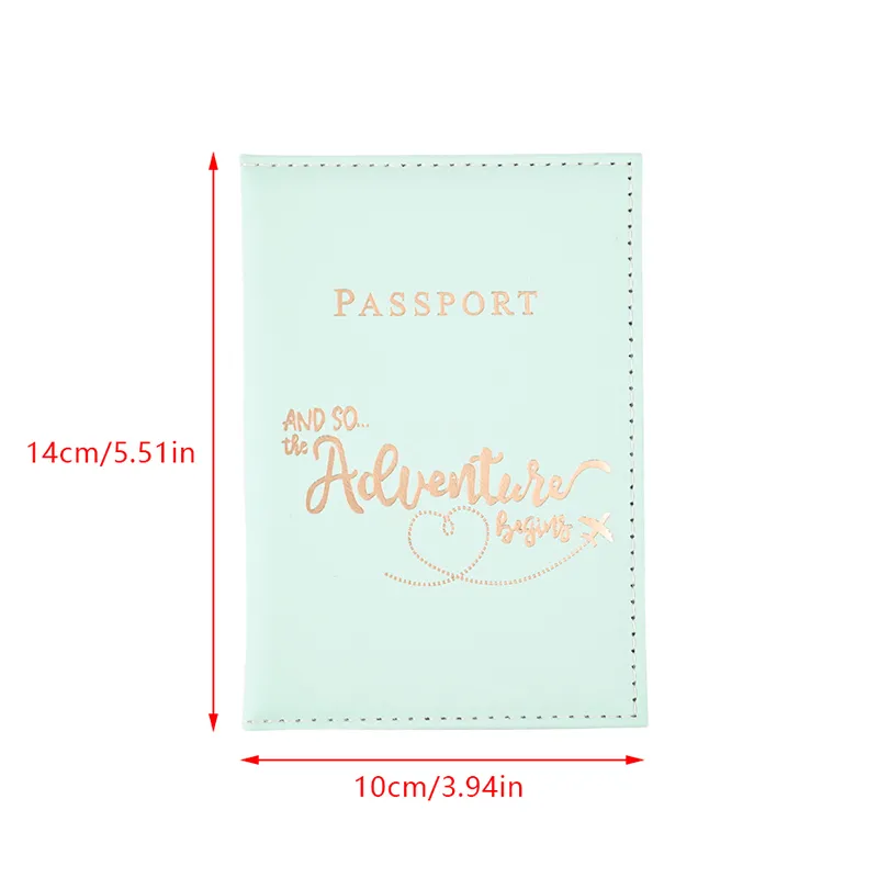 1 STÜCKE Abdeckung Tasche Für Frauen Männer Pu Leathaer Mode Reisepasshülle Fall ID Name Visitenkarten Schutztasche_voghion.com
