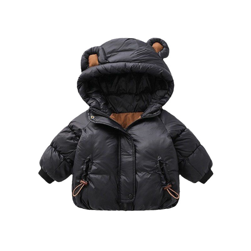 Baby Winter Down Jacket For Boys, Infants And Toddlers, Thickened Girls, Hooded Small Ear Padded Jacket