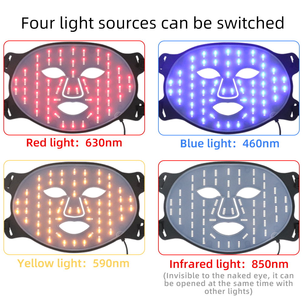 Beauty SPA Treatment 7 Colors mask LED red light therapy face facial mask device_voghion.com