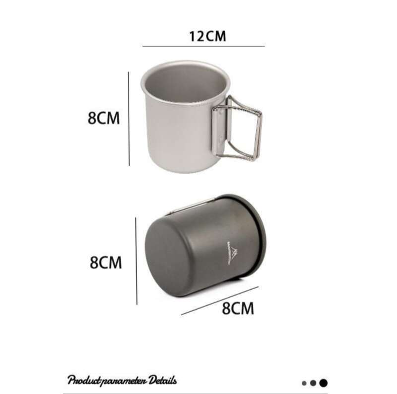 【Vendita calda in negozio】 Attrezzatura da campeggio all'aperto Shanzhike Tazza in lega di alluminio portatile e comoda di grande capacità_voghion.com