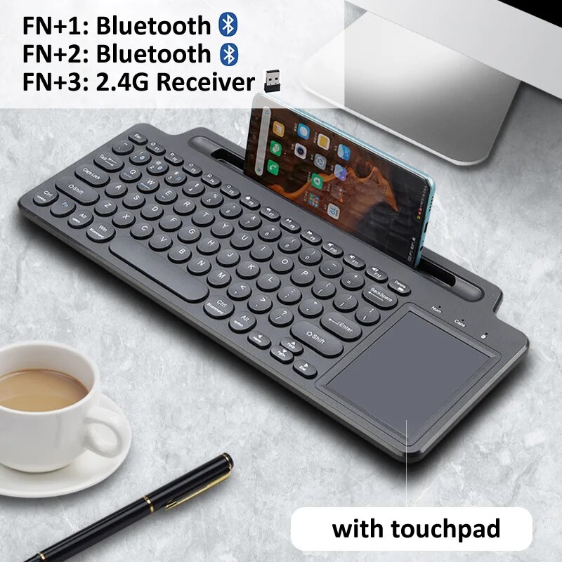 Wireless Keyboard Bluetooth Keyboard Mouse Card Slot Numeric Keypad For Android IOS Desktop Laptop PC Gamer
