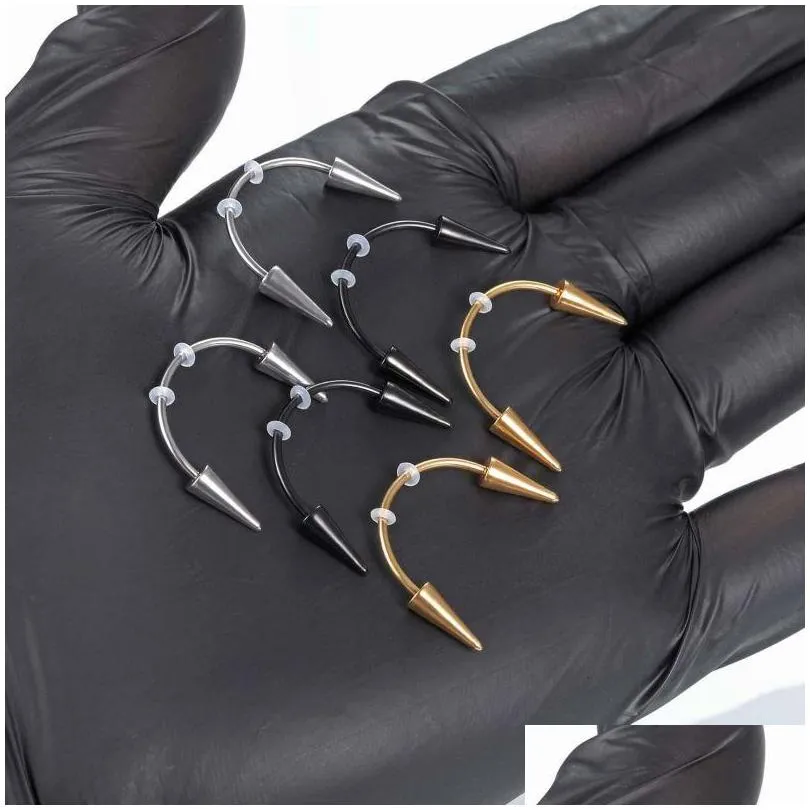 Grillz, grilles dentaires suceuses de sang en acier inoxydable, dents de tigre, piercing pour les lèvres et les ongles, livraison directe, bijoux pour le corps, Dhbne_voghion.com