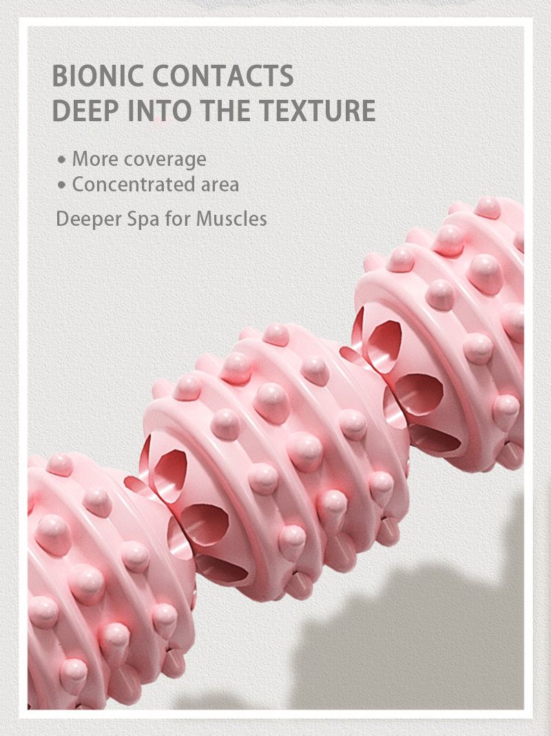 Fiess Yoga Roller Massage E Stick Deep Relaxation Multi-Function Spiky Trigger Point Relief Muscle Pain_voghion.com