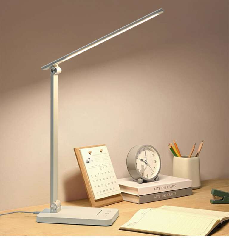 Lampă de birou minimalistă modernă cu protecție pentru ochi, lampă de citit cu LED-uri pentru dormitor, cadou pentru studenți_voghion.com