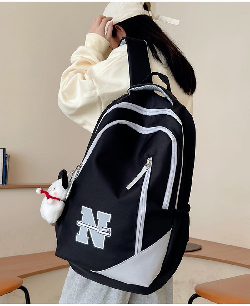 Mochila masculina e feminina de grande capacidade, à prova d'água, resistente ao desgaste, bolsa de viagem para curta distância ao ar livre, simples e_voghion.com