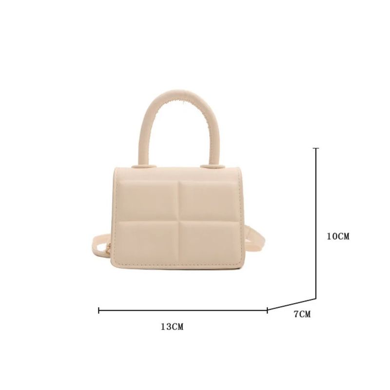 Borsa a mano quadrata piccola da donna design di nicchia_voghion.com