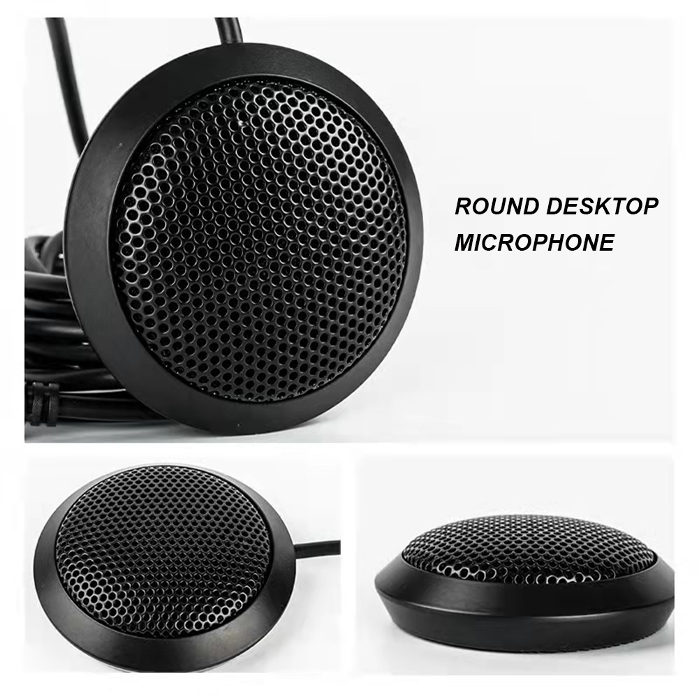 Conference USB Microphone,Omnidirectional Condenser Computer Microphone Plug and Play Mute Button Voice Pickup Mic for Laptop PC_voghion.com
