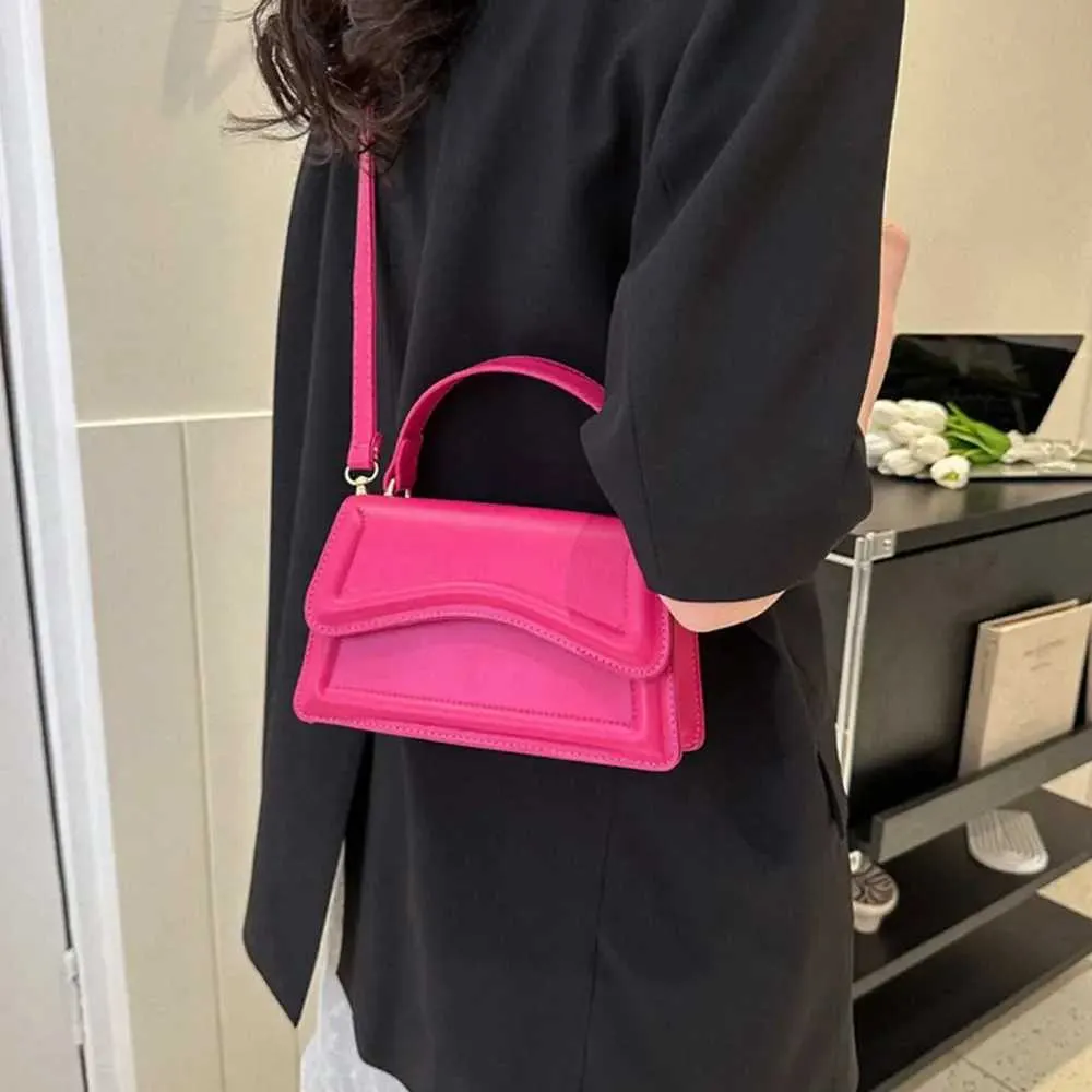 Borsa da designer Nuova borsa a tracolla con tracolla a canotta, tendenza in pelle PU, borsa a tracolla casual alla moda, tinta unita Y241115_voghion.com