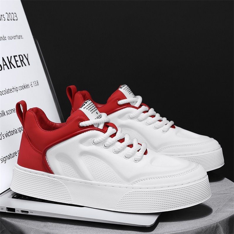 Men's 2024 summer new fashion breathable trend white board versatile sports and leisure shoes_voghion.com
