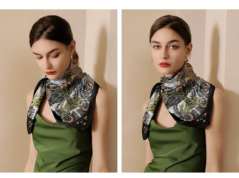 queen Of The Word 2 European Oversized Polka Dot Printed Women's Scarves With Scarf Buttons - Smooth Mulberry Silk_voghion.com