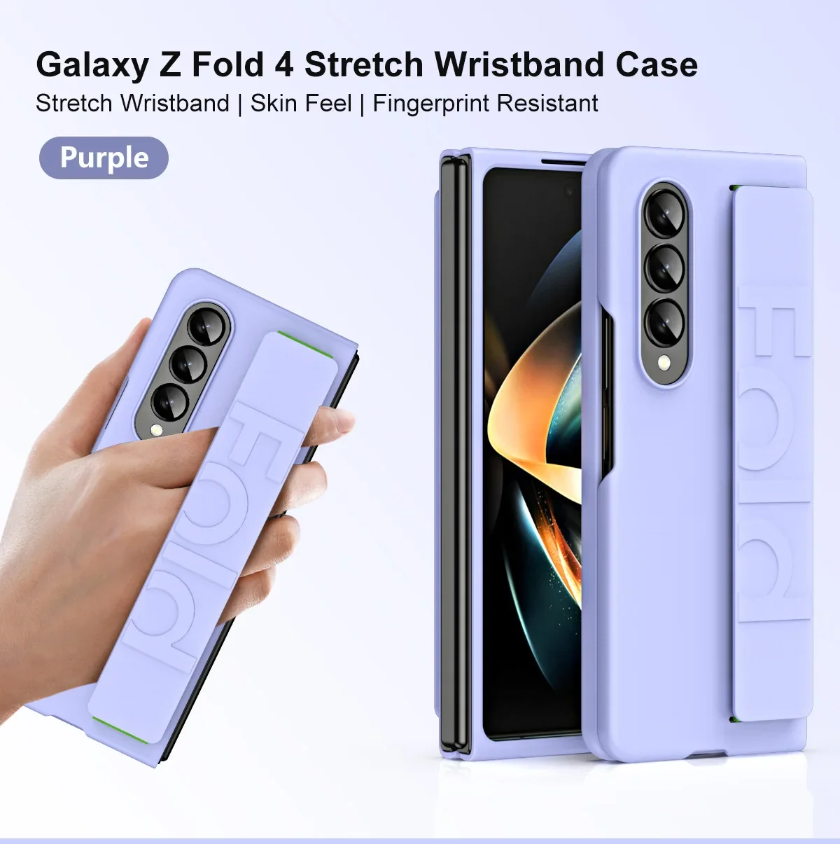 For Samsung Galaxy Z Fold5 5 4 3 2 5G Case High Strong Quality Silicone Grip Handle Fold Protector Cover_voghion.com