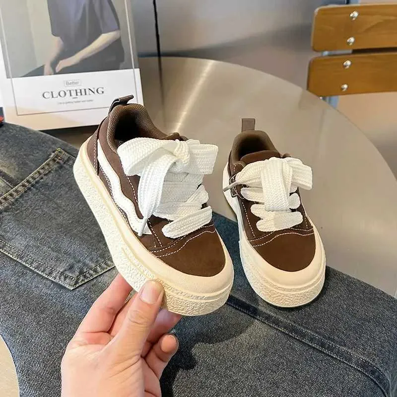 Boys and Girls Canvas School Performance Baby Biscuits Bottom Breathable Childrens Shoes M241016_voghion.com