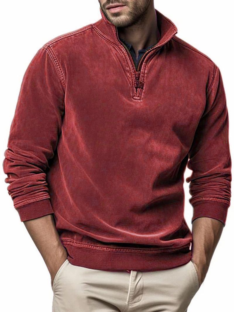 2023 Herrenpullover im ethnischen Stil mit 3D-Digitaldruck und halbem Reißverschluss_voghion.com