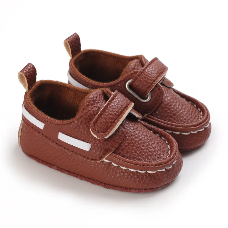 Little Kid Cuir Bébé Antidérapant Fond Souple Bébé Unisexe Décontracté Littlesprouts Nouveau-Né Tout-Petit Premiers Marcheurs Berceau_voghion.com