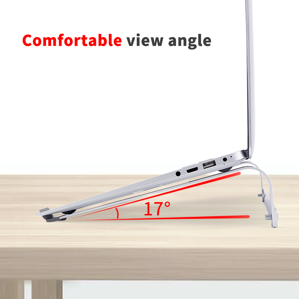 Soporte de metal para portátil, base de aleación de aluminio, soporte de refrigeración para MacBook Pro 13, 14 y 15, soporte ajustable para portátil._voghion.com