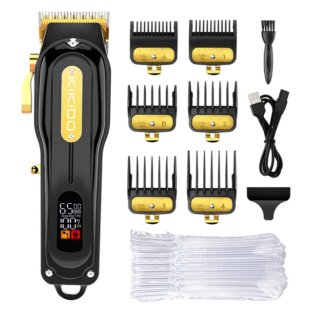 Electric Trimmer For Men Rechargeable Cordless Grooming Kit_voghion.com
