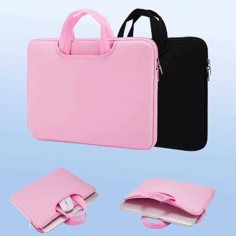 Sac à main pour ordinateur portable de 16 et 17 pouces avec poche avant pouvant contenir une souris d'alimentation, grand espace, sac à main léger pour ordinateur portable241101_voghion.com
