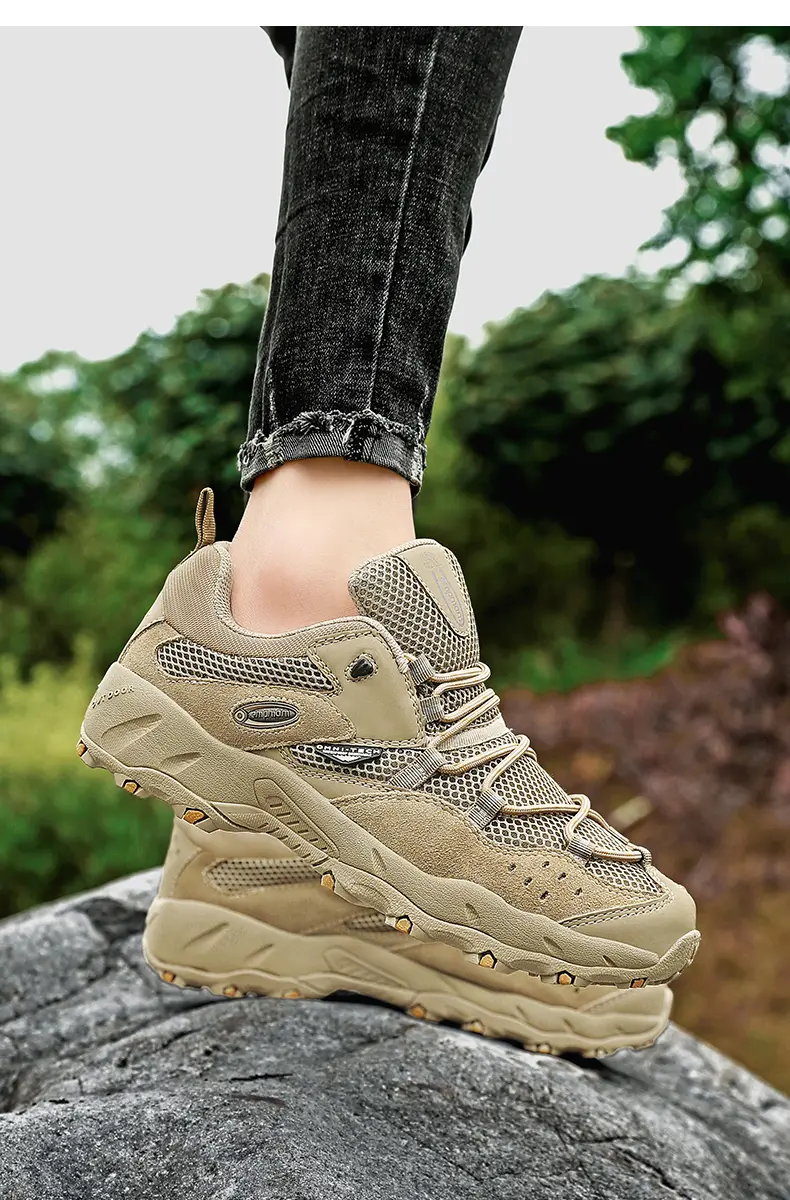 Large-size Fashion Trendy Outdoor Shoes, Casual Lightweight And Comfortable Hiking Shoes, All-season Breathable Hiking Shoes_voghion.com