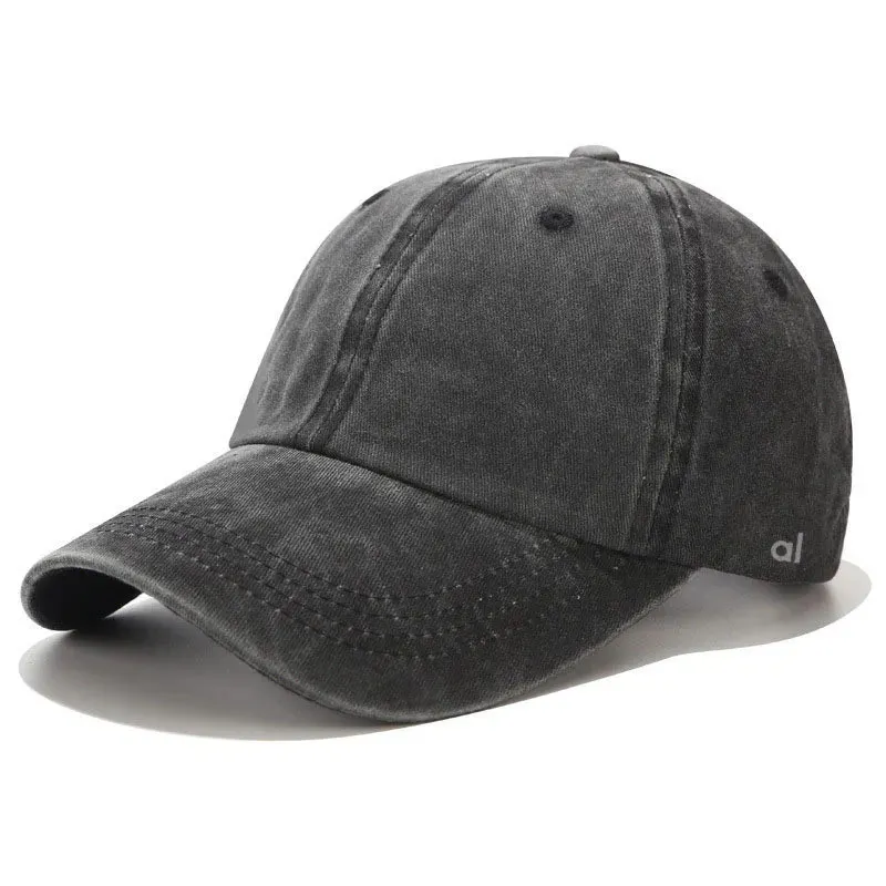 Versatile Baseball Cap Solid Color Letter Embroidered Yoga Designer Hat Spring/Summer Breathable Sunshade Trucker Hats_voghion.com