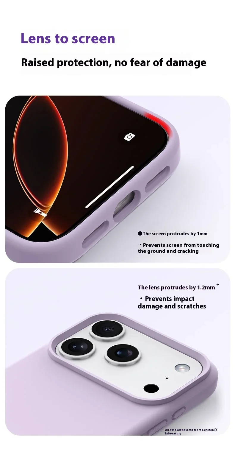 Slim Magnetic Liquid Silicone Phone Case For Iphone Pro Max Plus_voghion.com