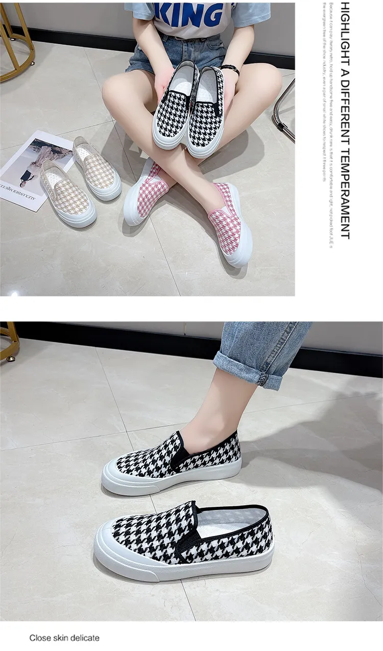 Grube, płócienne, uniwersalne, modne, damskie, wyszczuplające, codzienne i modne, oddychające buty typu board_voghion.com