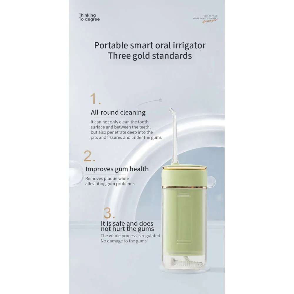 Shanshi Oral Irrigator - Air/Water Tech｜Dental Pick_voghion.com