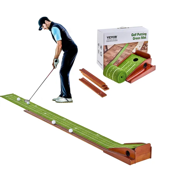VEVOR Golf Putting Mat Indoor Golf Putting Green Golf Training Practice Aid_voghion.com