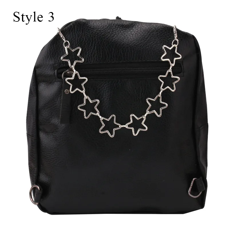 Multi-layer Metal Strap For Bags DIY Handles Heart Star Pendant Shoulder Decorative Chain Straps Bag Accessories_voghion.com