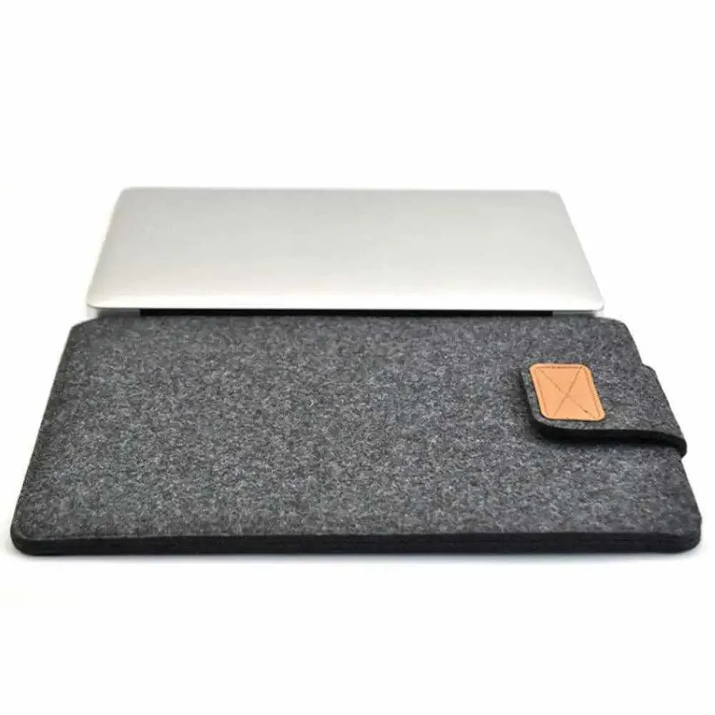 13Inch 15inch Felt Sleeve Slim Case Cover Bag for Books Air Pro Solid Color Tablet Storage Ba241101_voghion.com